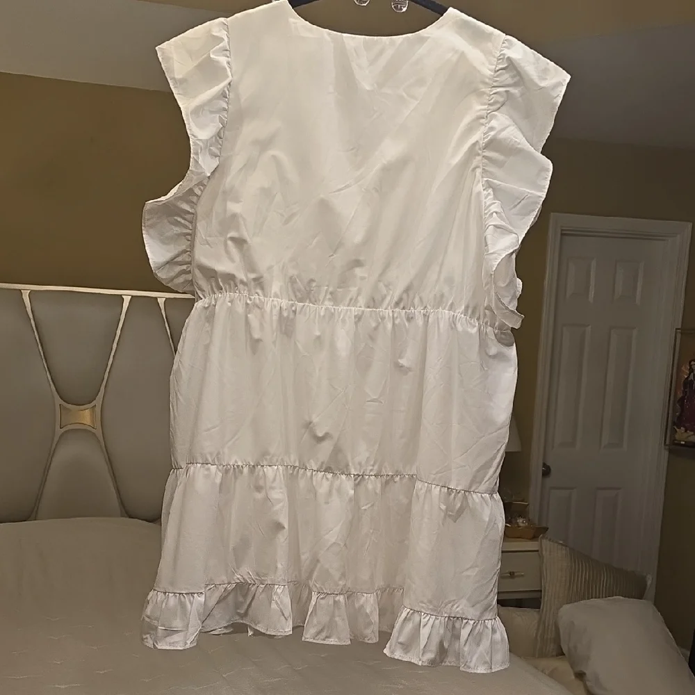 Abercrombie & Fitch White Mini Dress XXXLP - Picture 7 of 16